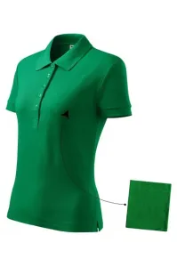 Damen einfaches Poloshirt, Grasgrün #268354