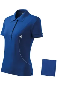 Damen einfaches Poloshirt, königsblau #268390