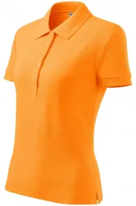 Damen einfaches Poloshirt, Mandarine #268414