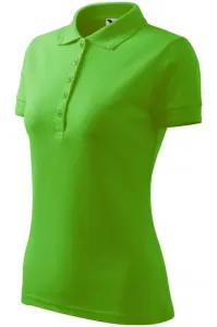 Damen elegantes Poloshirt, Apfelgrün #268426