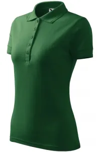 Damen elegantes Poloshirt, Flaschengrün #268518