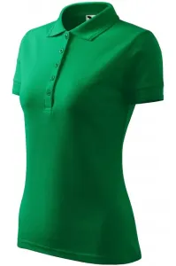 Damen elegantes Poloshirt, Grasgrün #268480