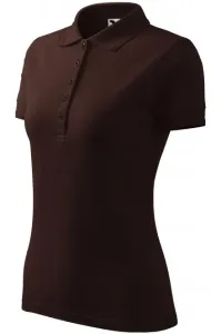 Damen elegantes Poloshirt, Kaffee #268557