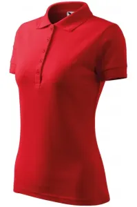 Damen elegantes Poloshirt, rot #268455