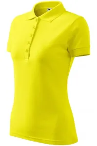 Damen elegantes Poloshirt, zitronengelb #268571