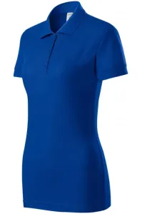 Damen eng anliegendes Poloshirt, königsblau #268885