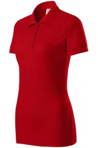 Damen eng anliegendes Poloshirt, rot #268867