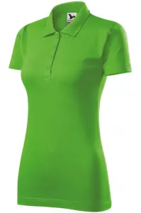 Slim Fit Poloshirt für Damen, Apfelgrün #269174