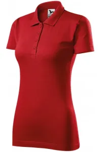 Slim Fit Poloshirt für Damen, rot #269198