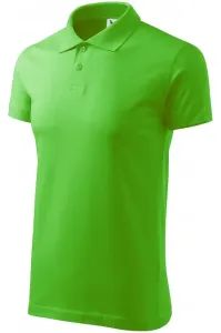 Einfaches Herren Poloshirt, Apfelgrün #268156