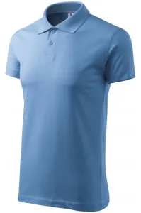 Einfaches Herren Poloshirt, Himmelblau #268205