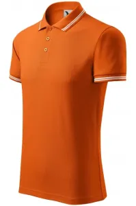 Kontrastiertes Poloshirt für Herren, orange #268122