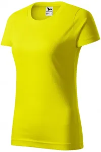 Damen einfaches T-Shirt, zitronengelb #265932
