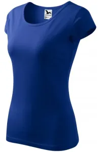 Damen T-Shirt mit sehr kurzen Ärmeln, königsblau #266791