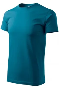 Das einfache T-Shirt der Männer, petrol blue #265499