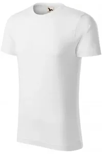 Herren-T-Shirt aus strukturierter Bio-Baumwolle, weiß