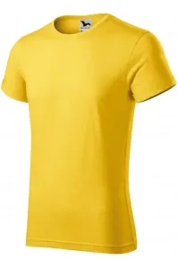 Herren T-Shirt mit gerollten Ärmeln, gelber Marmor #268930