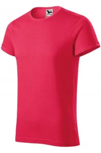 Herren T-Shirt mit gerollten Ärmeln, roter Marmor #268949