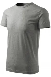 T-Shirt mit höherem Gewicht Unisex, dunkelgrauer Marmor #267305