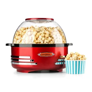 OneConcept Couchpotato Popcornmaschine elektrischer Popcorn-Bereiter rot