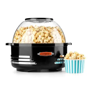 OneConcept Couchpotato Popcornmaschine elektrischer Popcorn-Bereiter schwarz