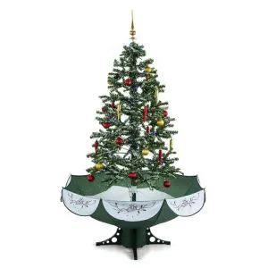 OneConcept Everwhite Green Schneiender Weihnachtsbaum 180cm LED Musik grün