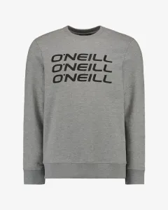 O'Neill TRIPLE STACK CREW SWEATSHIRT Herren-Sweatshirt, grau, veľkosť S