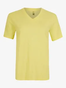 O'Neill ESSENTIALS V-NECK T-SHIRT Damenshirt, gelb, größe L