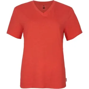 O'Neill ESSENTIALS V-NECK T-SHIRT Damenshirt, rot, größe XL