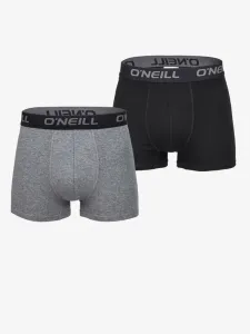 O'Neill BOXER UNI 2PACK Herren Unterhosen im Boxerstil, grau, größe