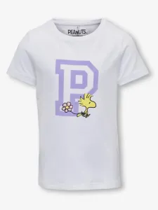 ONLY Peanuts Kinder  T‑Shirt Weiß