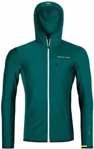 Ortovox Fleece Light Grid Hooded Jacket M Pacific Green XL Outdoor Hoodie