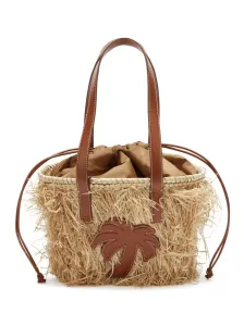 PALM ANGELS - Raffia Basket Bag