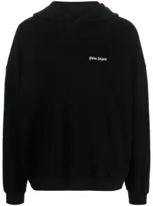 PALM ANGELS - Embroidered Logo Cotton Hoodie #1379269