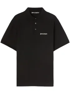 PALM ANGELS - Embroidered Logo Cotton Polo Shirt #1328872