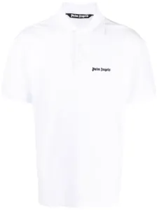 PALM ANGELS - Embroidered Logo Cotton Polo Shirt #1342683