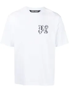 PALM ANGELS - Monogram Cotton T-shirt #1328880