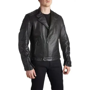 Pando Moto Twin Leather Schwarz Jacke Größe XL