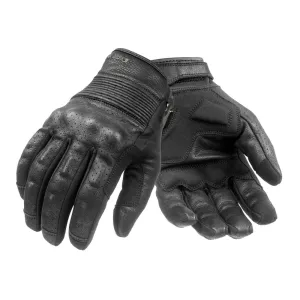 Pando Moto Onyx Schwarz 01 Leather Motorrcycle Handschuhe Größe 2XL