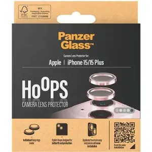PanzerGlass HoOps Apple iPhone 15/15 Plus - Kamera-Linsenringe - rosa Aluminium