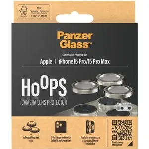 PanzerGlass HoOps Apple iPhone 15 Pro/15 Pro Max - Kamera-Linsenringe - Aluminium natur