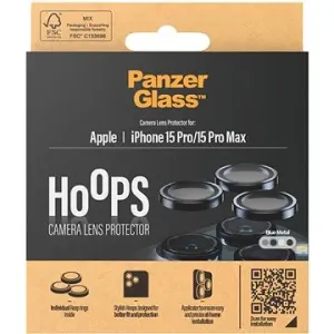 PanzerGlass HoOps Apple iPhone 15 Pro/15 Pro Max - Kamera-Linsenringe - blau Aluminium
