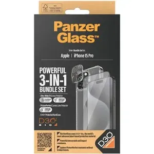 PanzerGlass Bundle 3in1 Apple iPhone 15 Pro (PG Glas + HardCase D30 + Camera Protector)