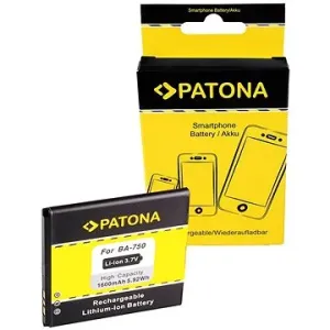 PATONA Handy-Akku für Sony Ericsson BA750 1600mAh 3,7V Li-Ion