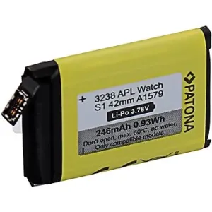 PATONA Batterie für Apple Watch 1 - 246 mAh - A1579 - 42 mm