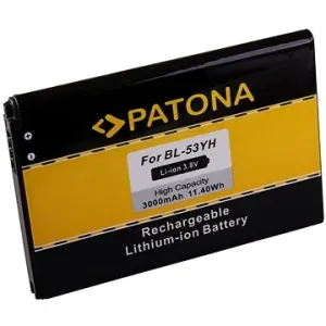 PATONA Handy-Akku für LG D855 3000mAh 3,8V Li-Ion BL-53YH