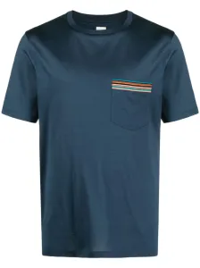 PAUL SMITH - Cotton T-shirt With Stripes