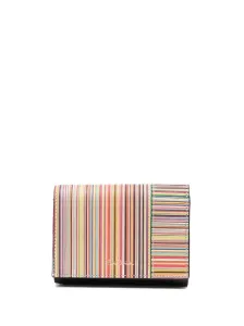 PAUL SMITH - Signature Stripe Mini Trifold Wallet