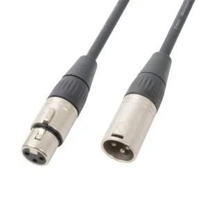 PD Connex DMX-Kabel 3-polig XLR-Stecker männlich-weiblich 120 Ohm 3 m
