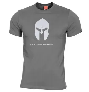 Herren T-Shirt PENTAGON® Spartan helm wolf grey